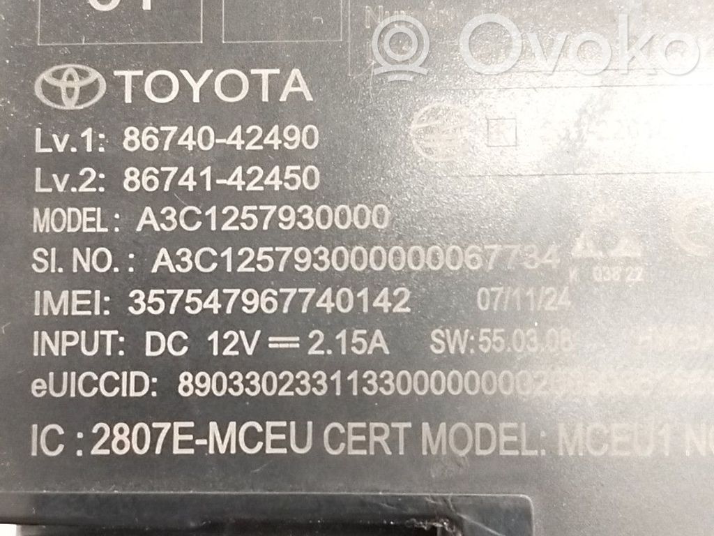 Toyota RAV 4 (XA40) Sterownik / Moduł komfortu