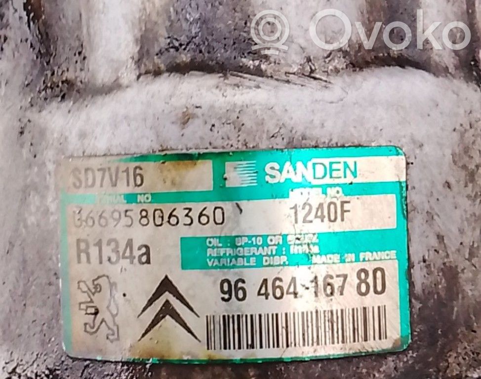 Peugeot 807 Compressore aria condizionata (A/C) (pompa)