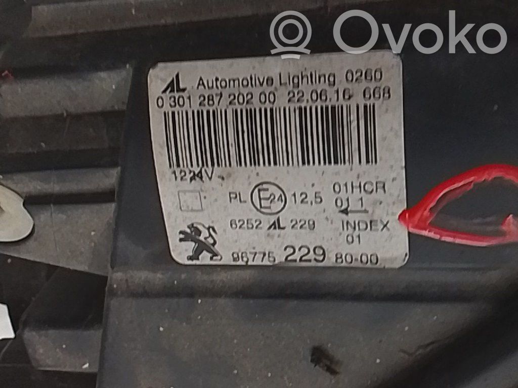 Peugeot 308 Faro/fanale 