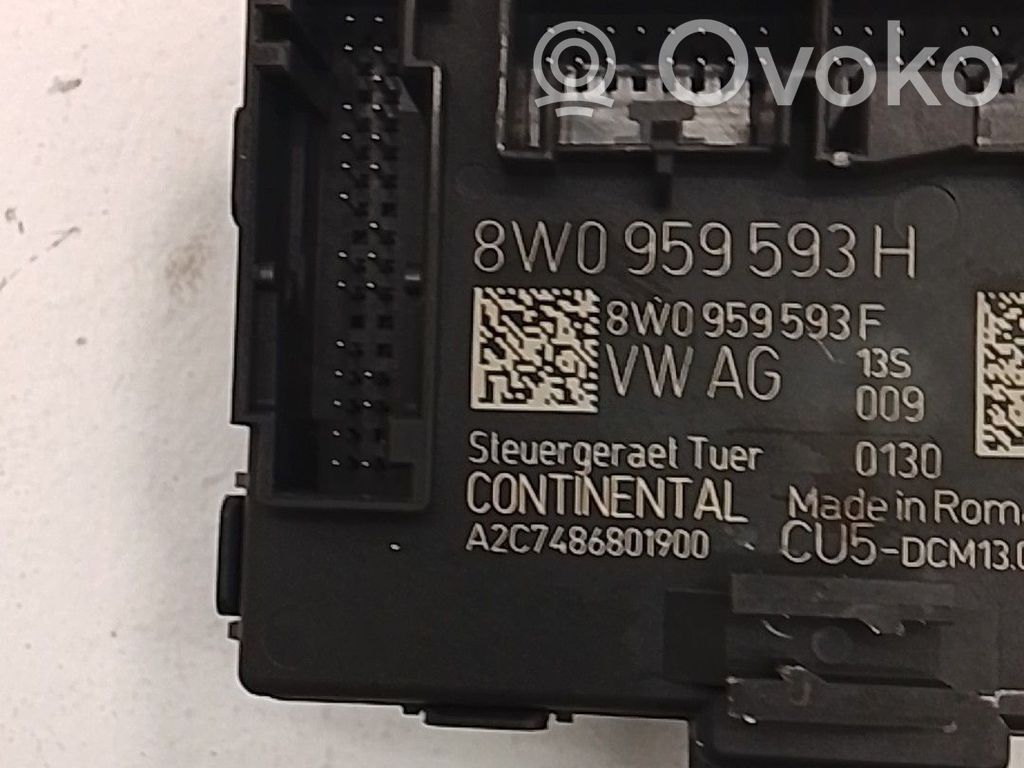 Unidad de control/módulo de carrocería central   8W0959593H
