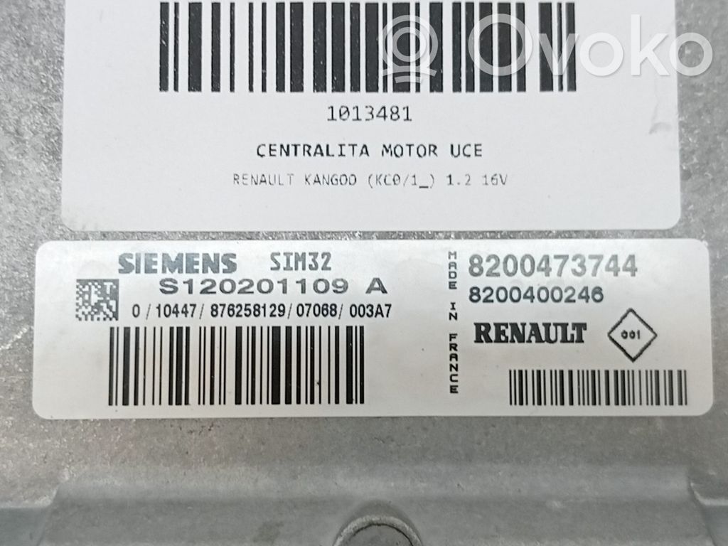 Renault Kangoo I Unité de commande, module ECU de moteur 