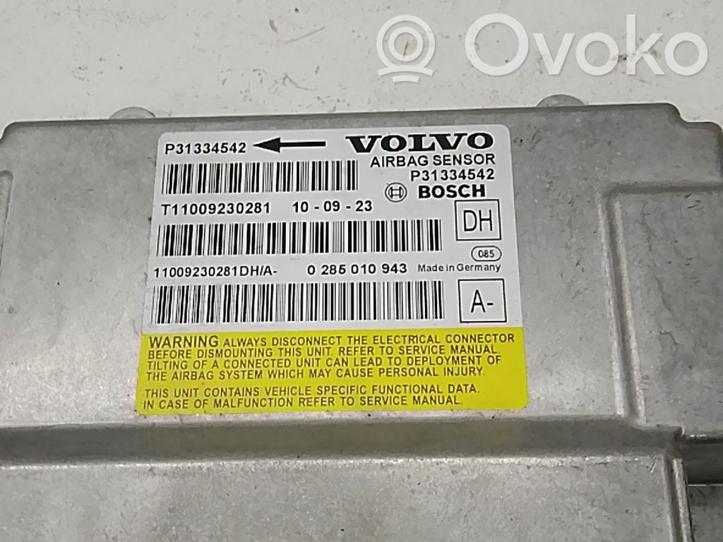 Volvo S60 Airbag control unit/module 