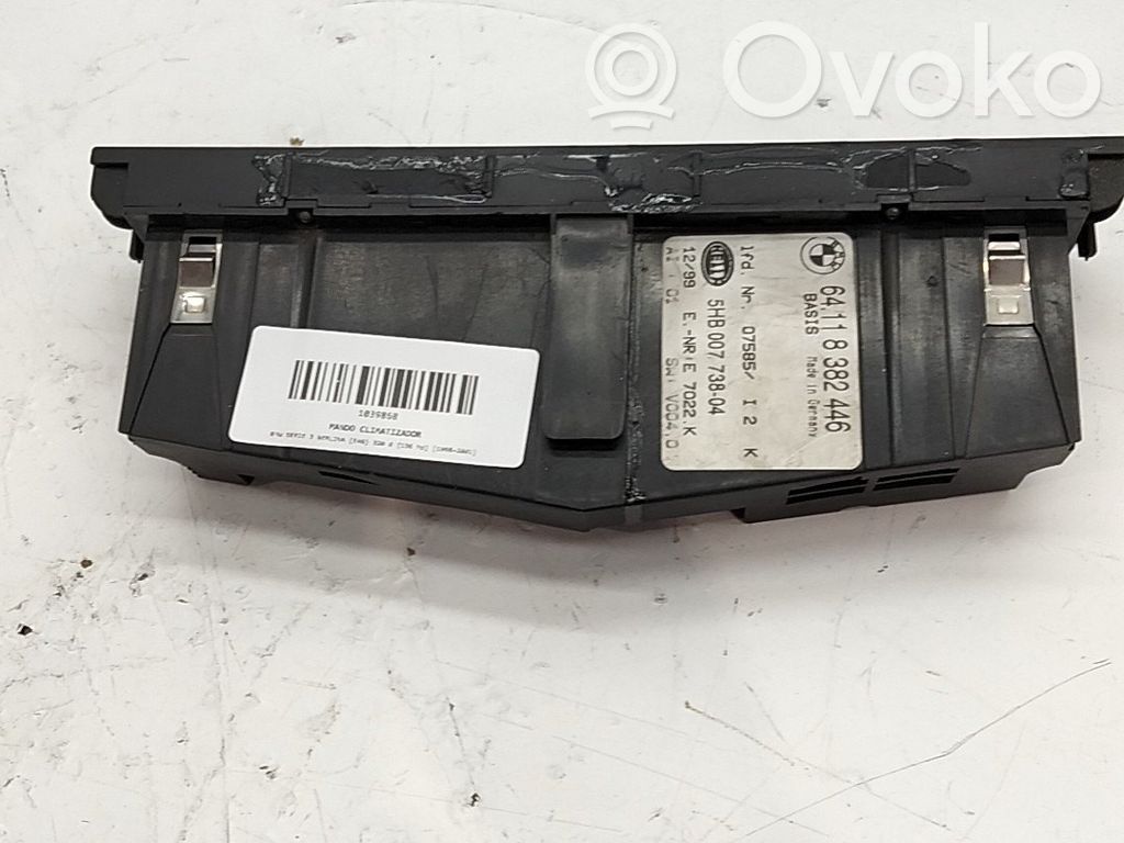 BMW 3 E46 Unité de contrôle climatique 