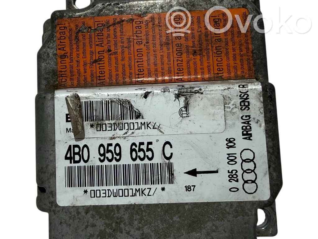 Audi A6 S6 C5 4B Centralina/modulo airbag 