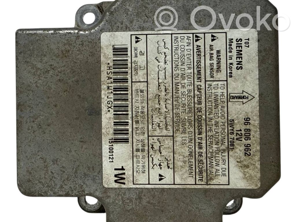 Chevrolet Aveo Airbag control unit/module 