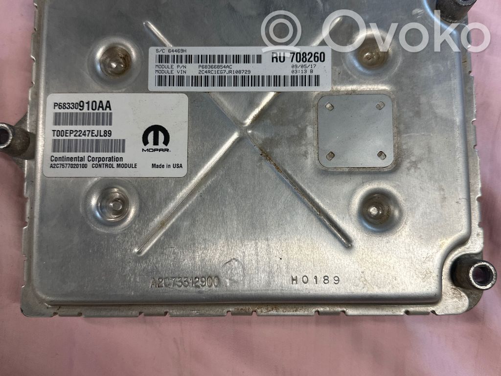 Unidad de control/módulo del motor   P68330910AA,A2C73312,A2C7577020100,A2C75770201,T00EP2247EJL89