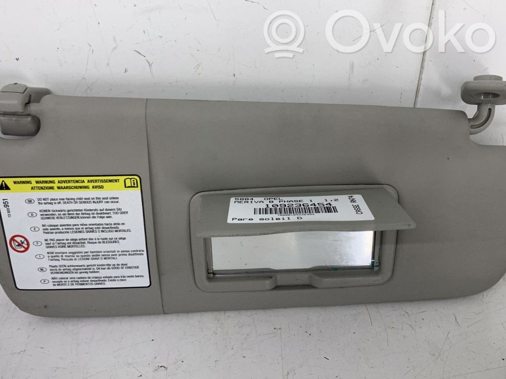 Opel Meriva B Aletta parasole 
