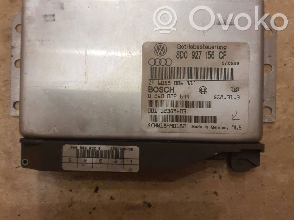 Gearbox control unit/module   8D0927156CF,123G9603,605800611,0260002644