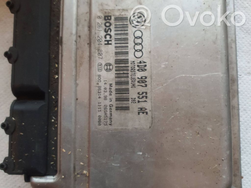 Audi A4 S4 B5 8D Unidad de control/módulo del motor 