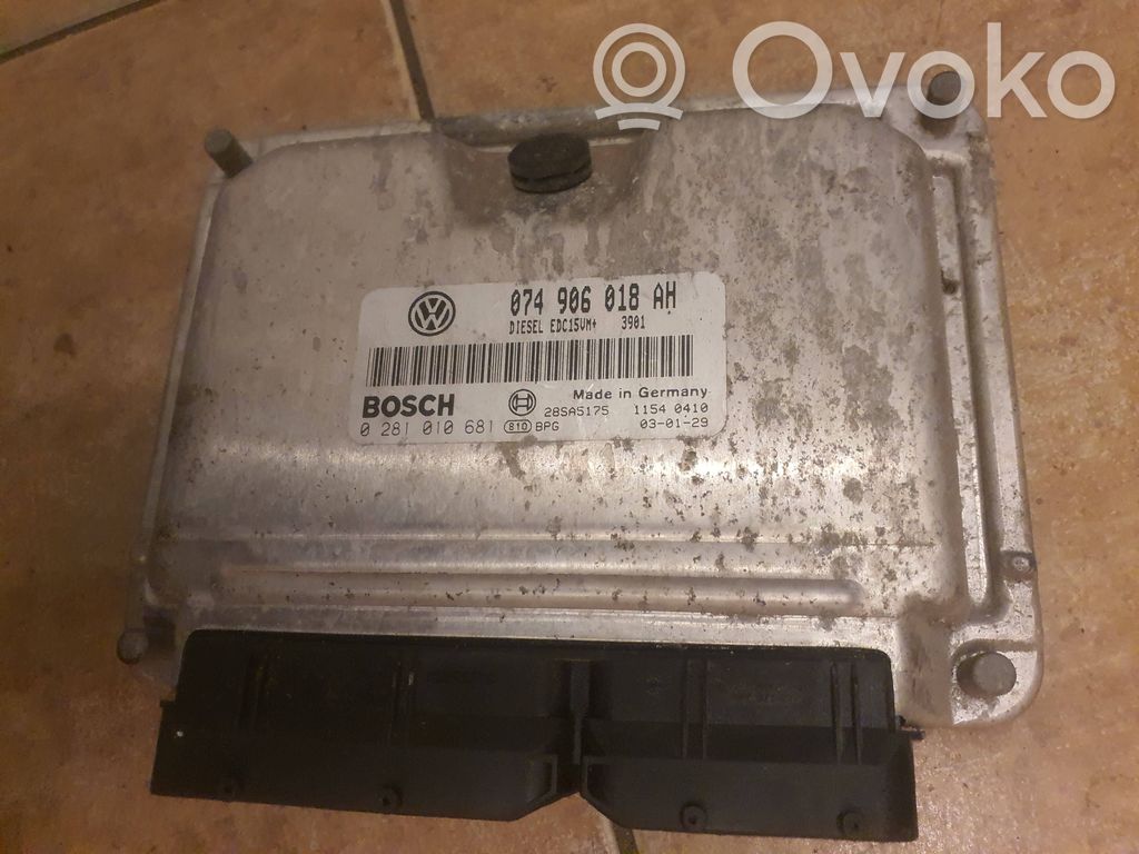Engine control unit/module   0281010681,074906018AH,11540410,28SA5175