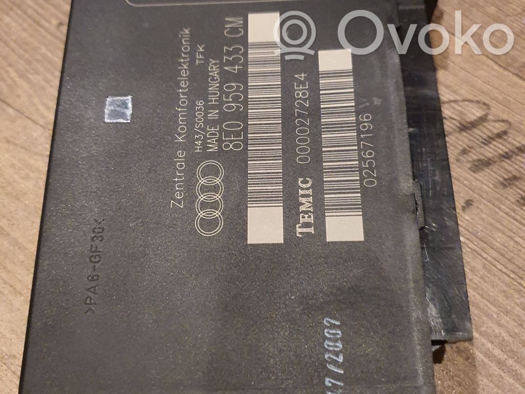 Audi A4 S4 B7 8E 8H Mukavuusmoduuli 