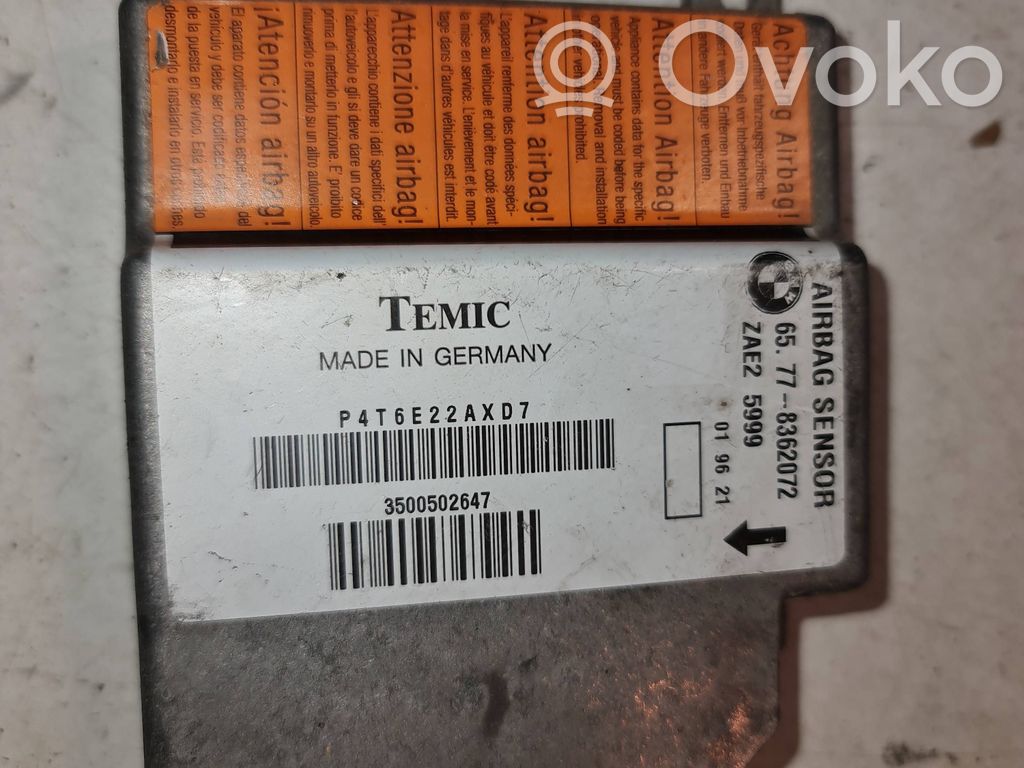 Module de contrôle airbag   65778362072,ZAE25999,8362072