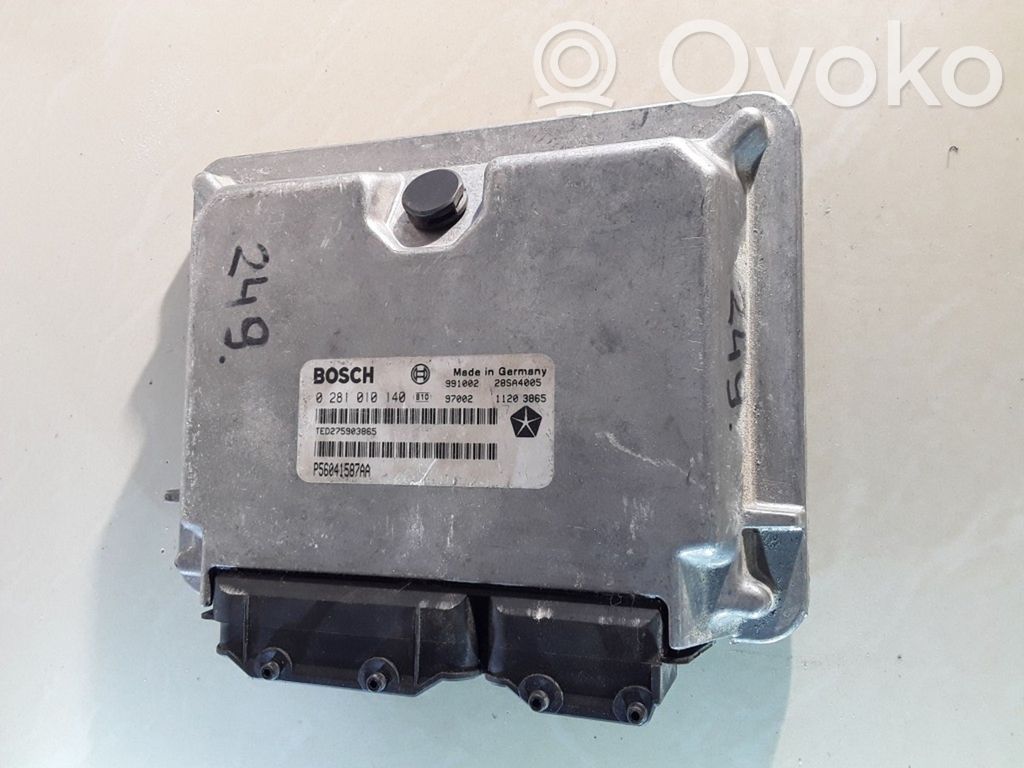 Engine control unit/module   0281010140,P56041587AA