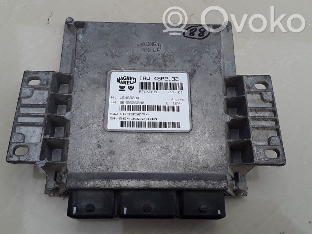 Engine control unit/module   9642606280,IAW48P232