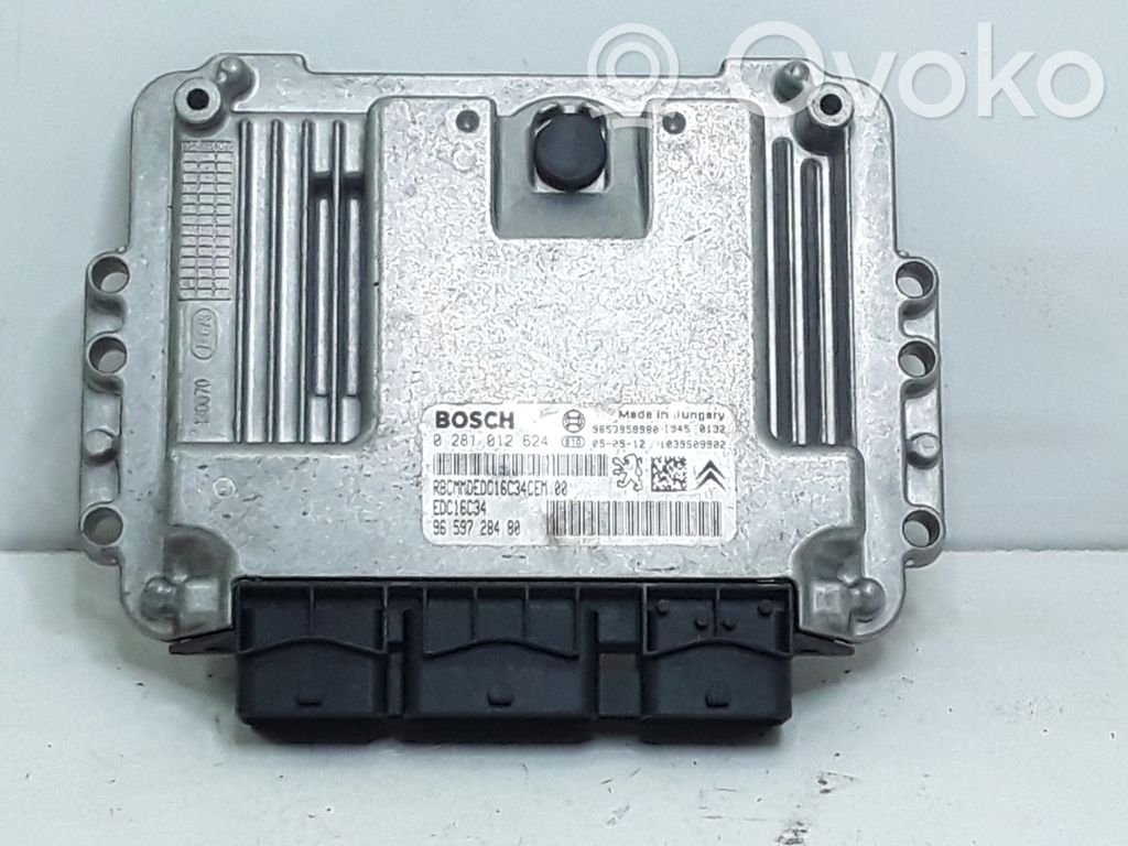 Engine control unit/module   9659728480,0281012624