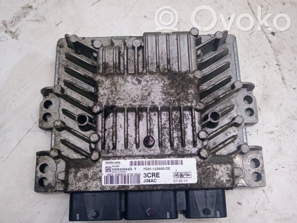 Engine control unit/module   5WS40594DT,J38AC,7G9112A650DE,3QBE