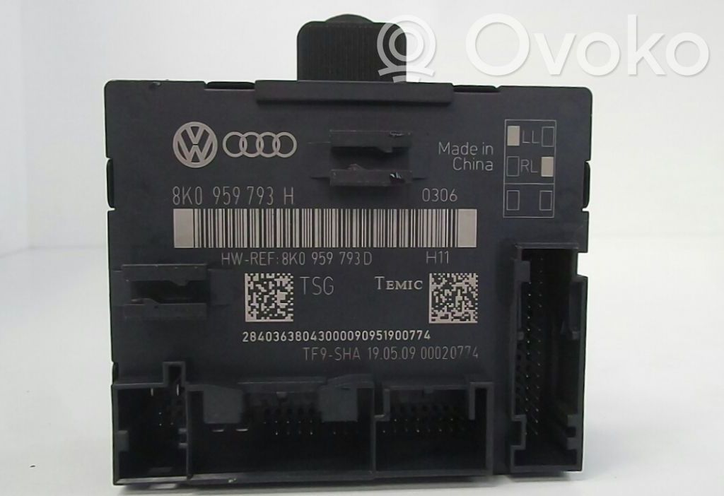Muut ohjainlaitteet/moduulit   8K0959793H,8K0959793D