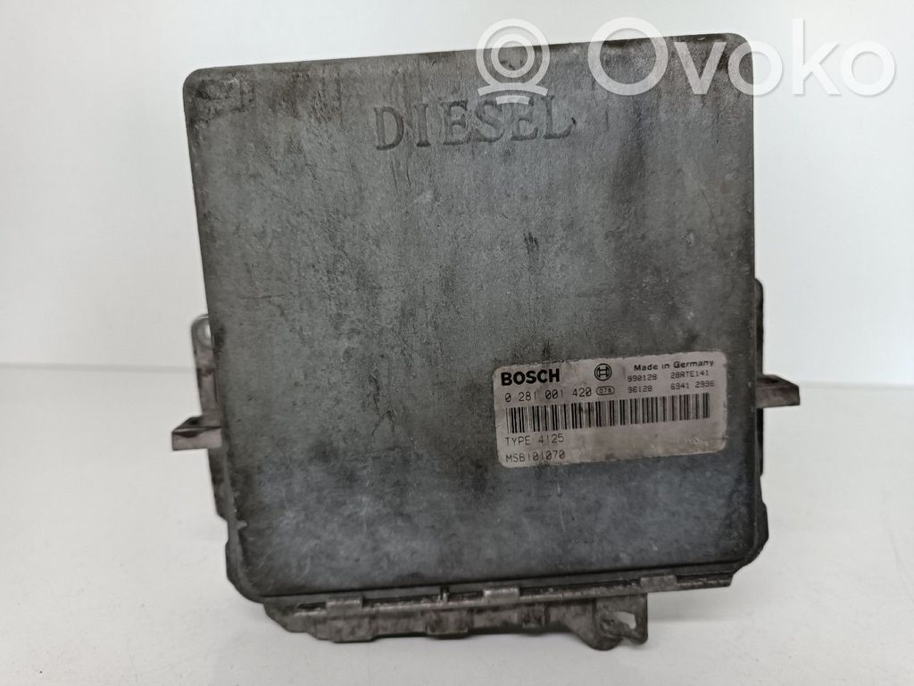 Engine control unit/module   0281001420,MSB101070