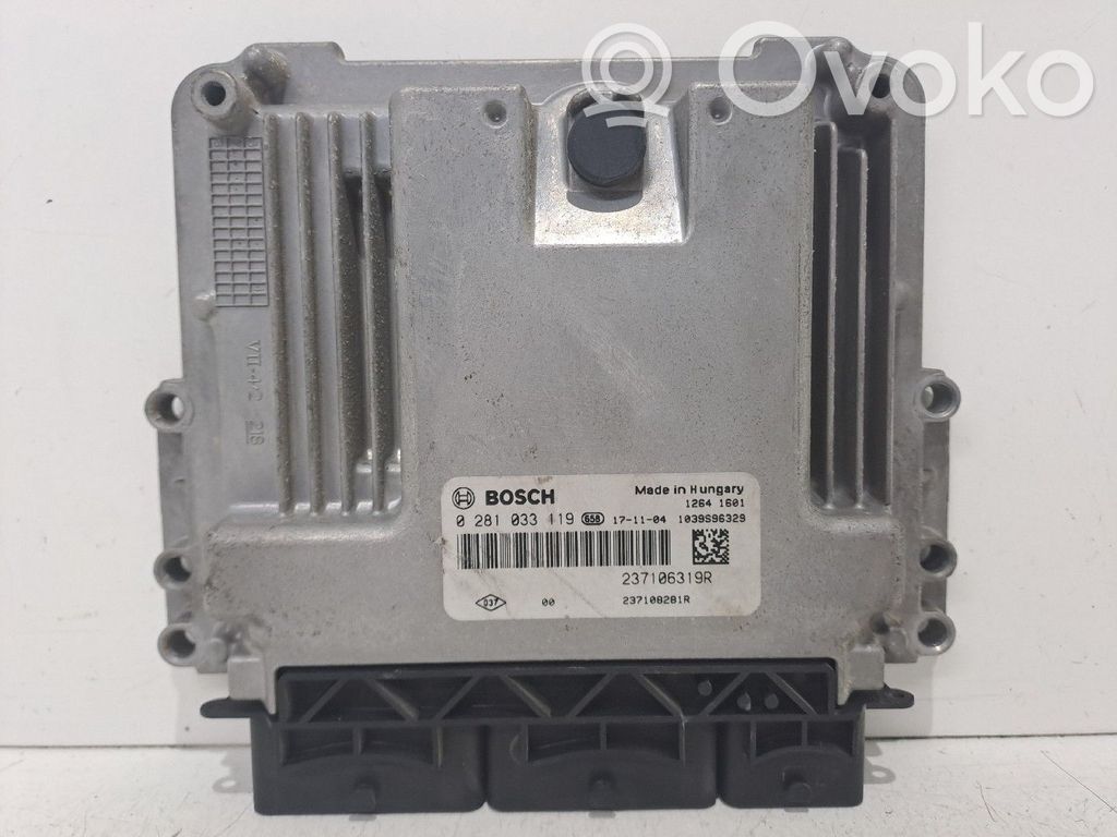 Engine control unit/module   0281033119,237106319R