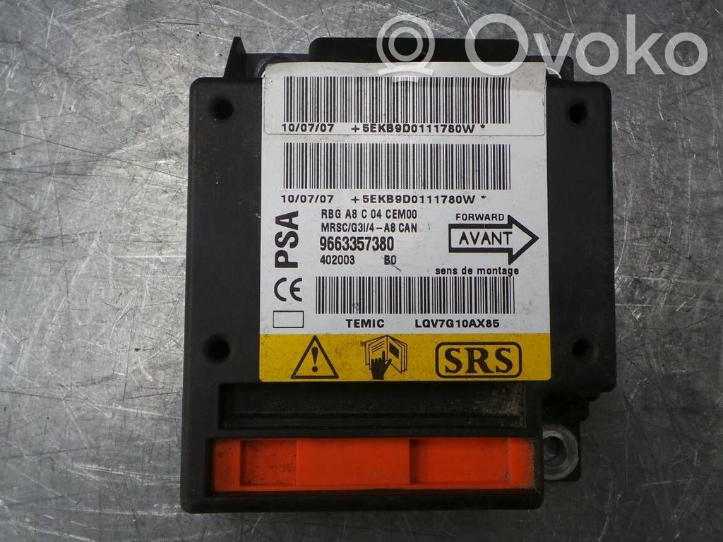 Citroen C3 Airbag control unit/module 
