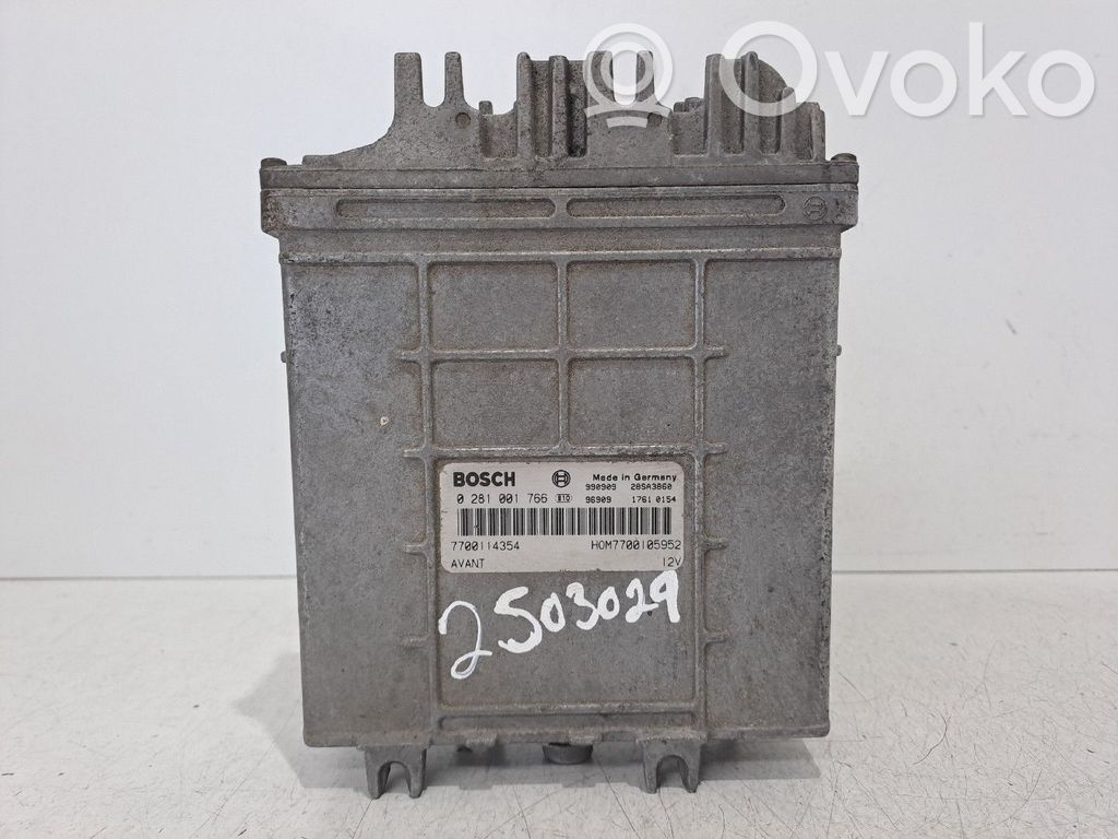 Unidad de control/módulo del motor   0281001766,7700114354
