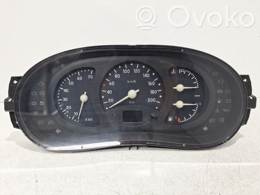 Renault Clio II Speedometer (instrument cluster) 