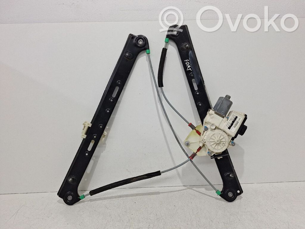Front window lifting mechanism without motor   6925964