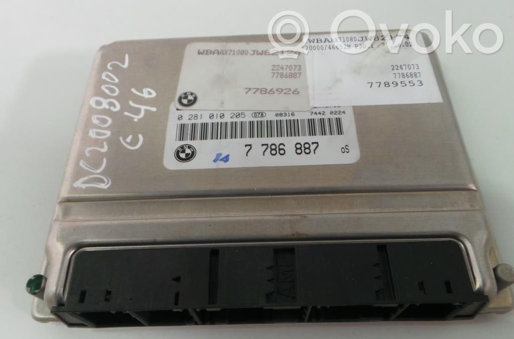 BMW 3 E46 Engine control unit/module 