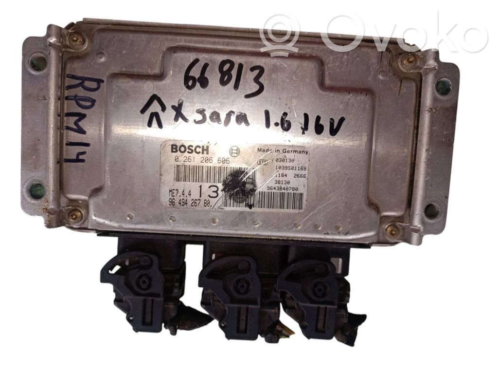 Engine control unit/module ECU   9643840780,0261206606,9649426780