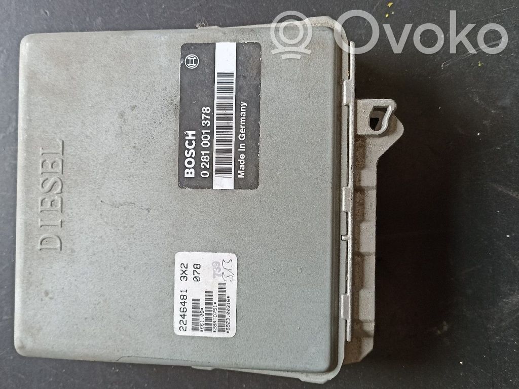 Variklio valdymo blokas   0281001378,22464813X2,BOSCH
