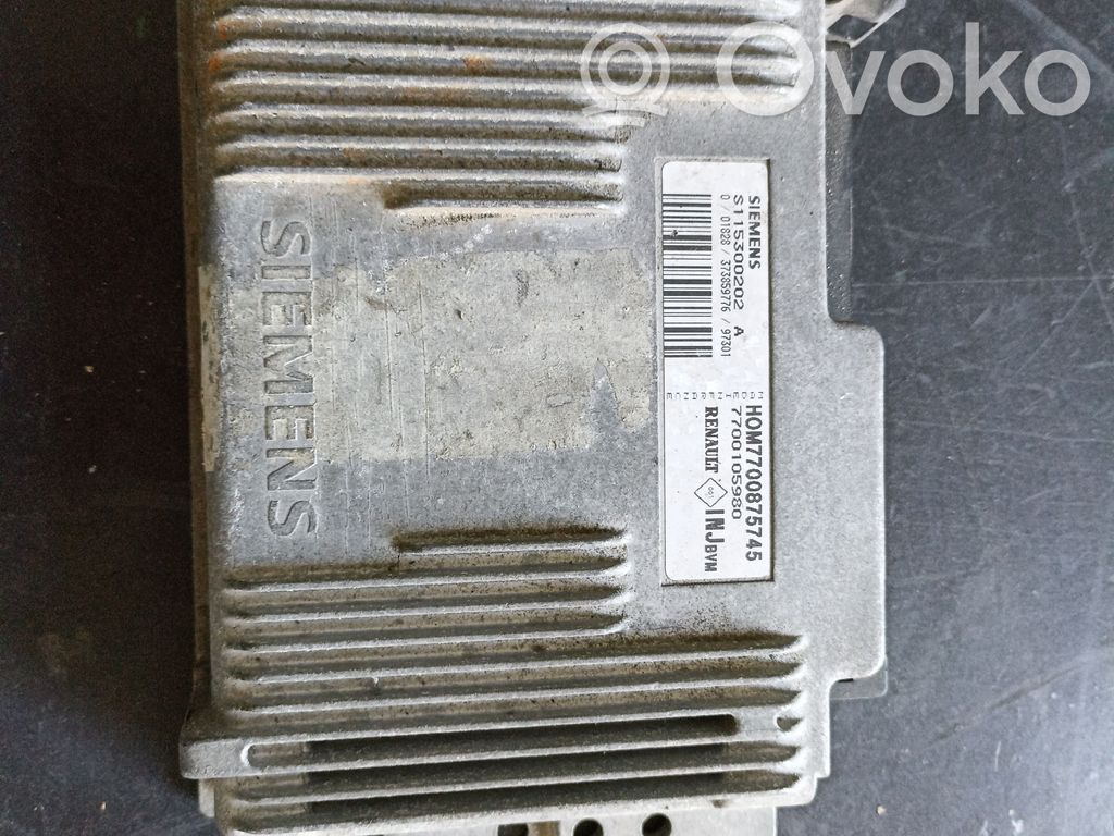 Engine control unit/module   7700875745,7700105980,S115300202A