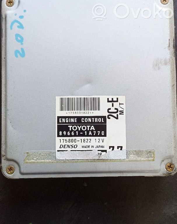 Unidad de control/módulo del motor   896611A770,1758001822,DENSO