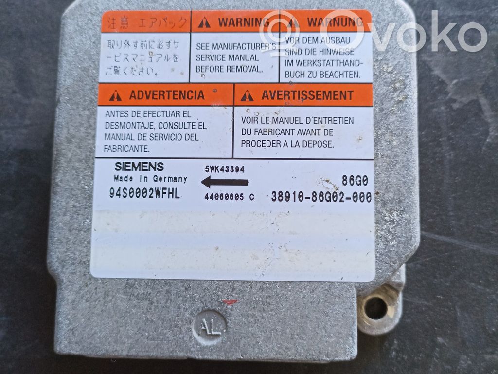 Suzuki Ignis Airbag control unit/module 