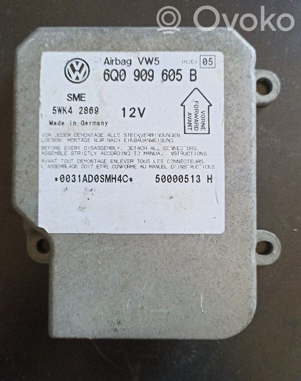 6Q0909605B Volkswagen PASSAT B5.5 Module de contrôle airbag, 67,65 ...
