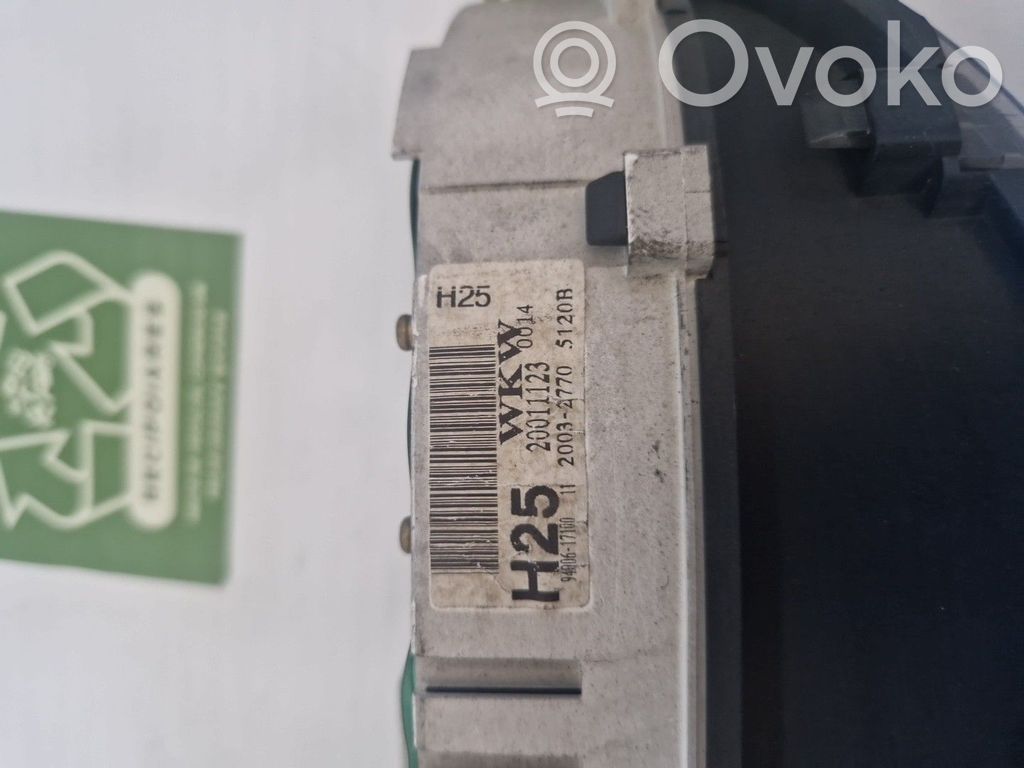 Speedometer (instrument cluster)   9400617100,20011123,9400617100