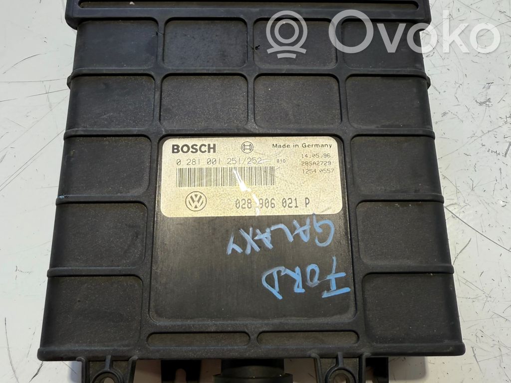 Engine control unit/module   028906021P,0281001251,252