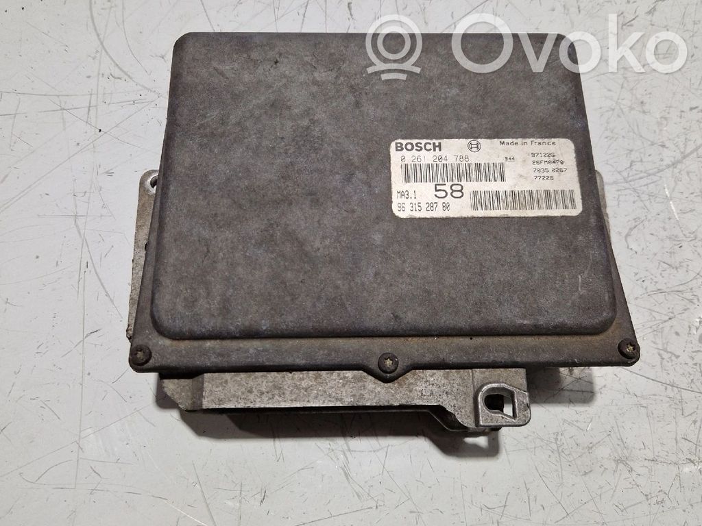 Engine control unit/module   9631528780,0261204788