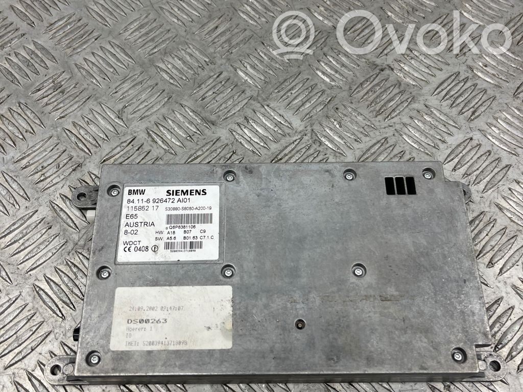 BMW 7 E65 E66 Phone control unit/module 