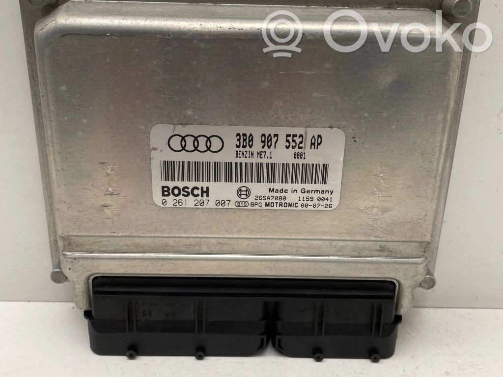 Engine control unit/module   3B0907552AP,0261207007