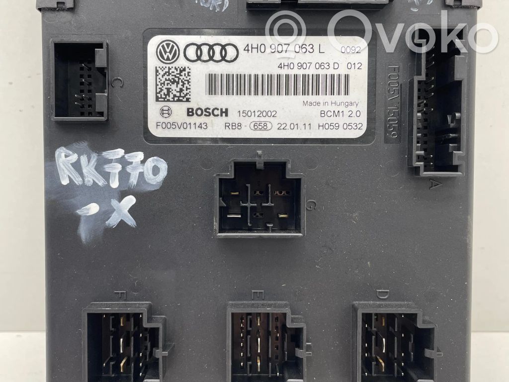 Audi A8 S8 D4 4H Moduł / Sterownik komfortu 