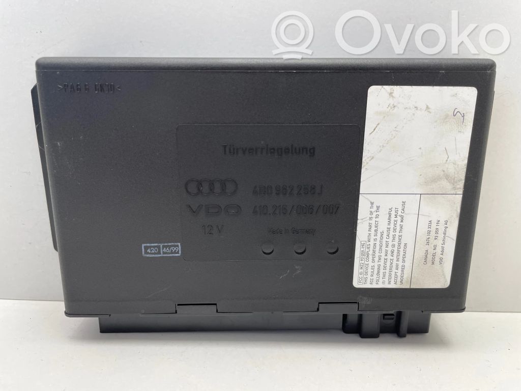 Audi A6 S6 C5 4B Mukavuusmoduuli 
