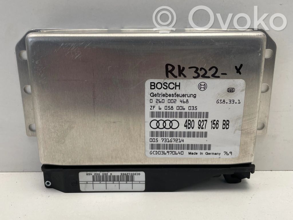 Gearbox control unit/module   4B0927156BB,0260002468,ZF6058006035,005731G7214