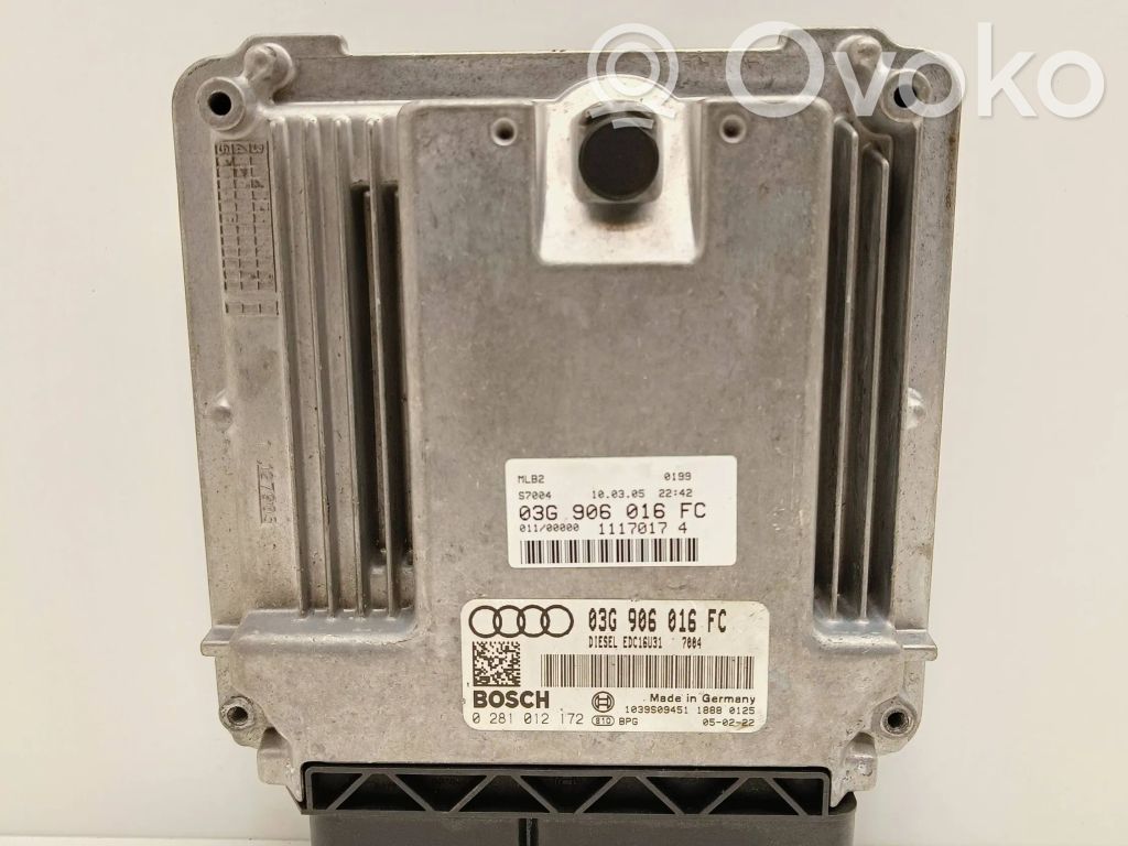 Audi A4 S4 B7 8E 8H Engine control unit/module 