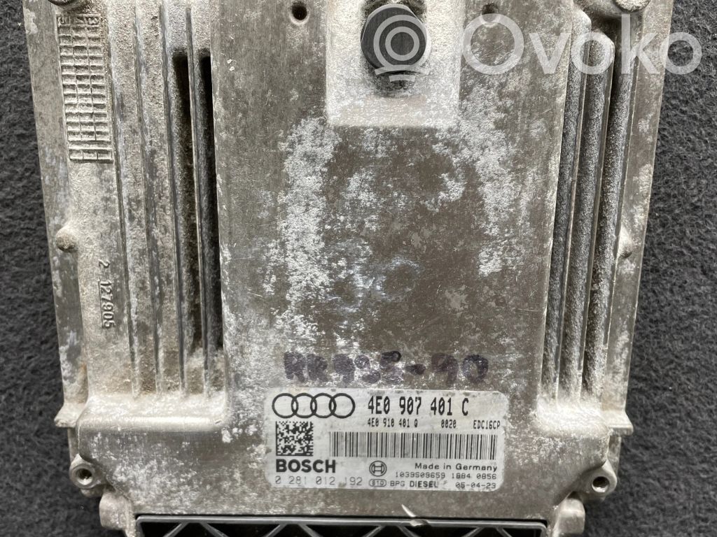 Audi A8 S8 D3 4E Engine control unit/module 