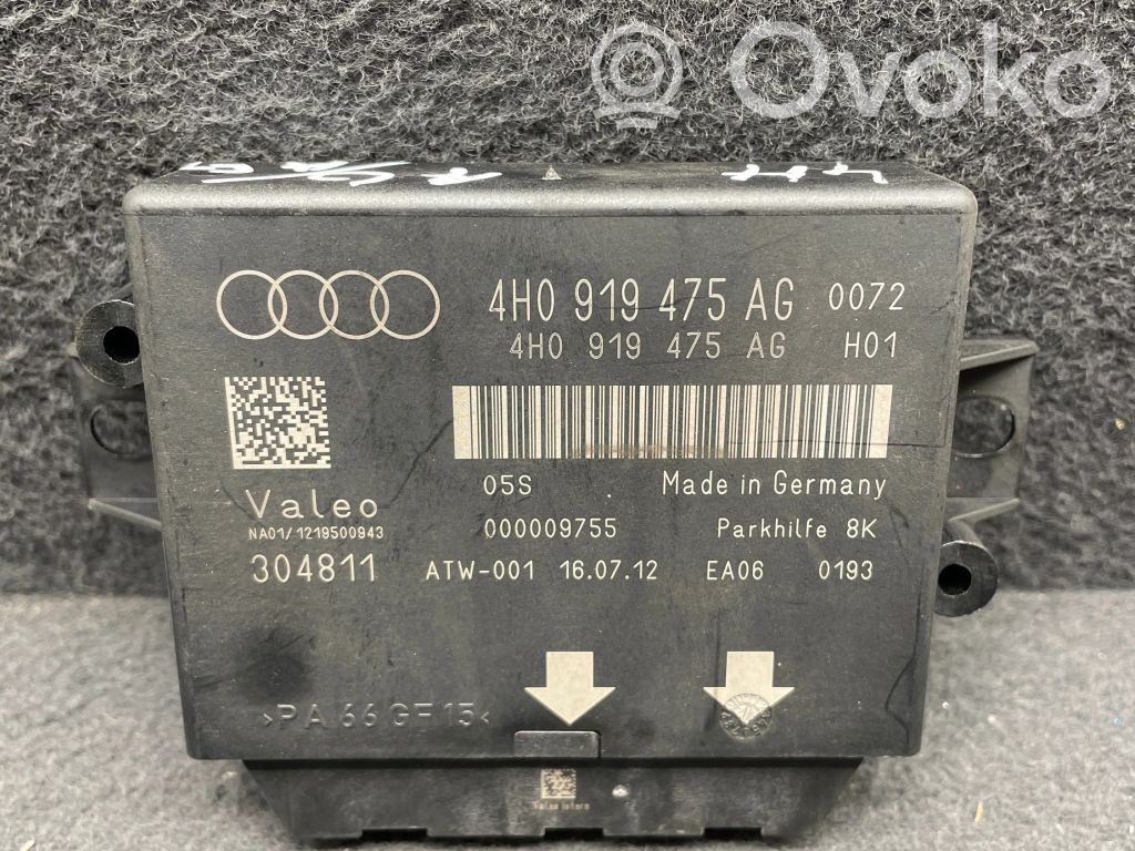 Audi A6 C7 Unité de commande, module PDC aide au stationnement 