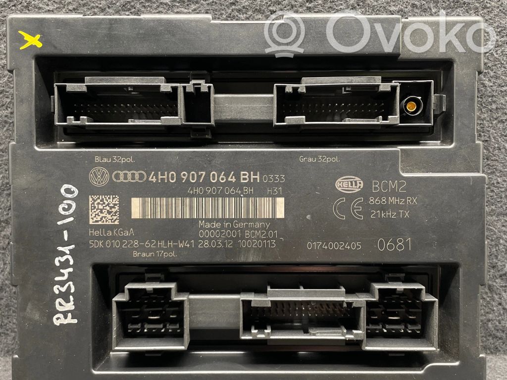 Audi A6 S6 C7 4G Moduł / Sterownik komfortu 