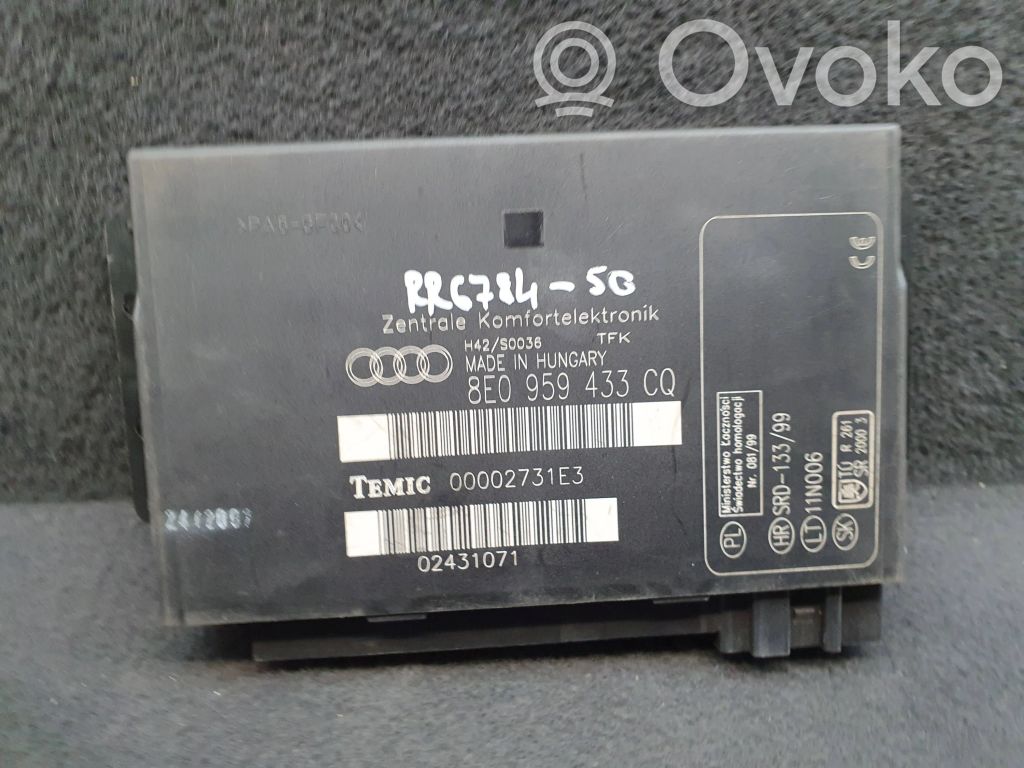 Audi A4 S4 B7 8E 8H Comfort/convenience module 