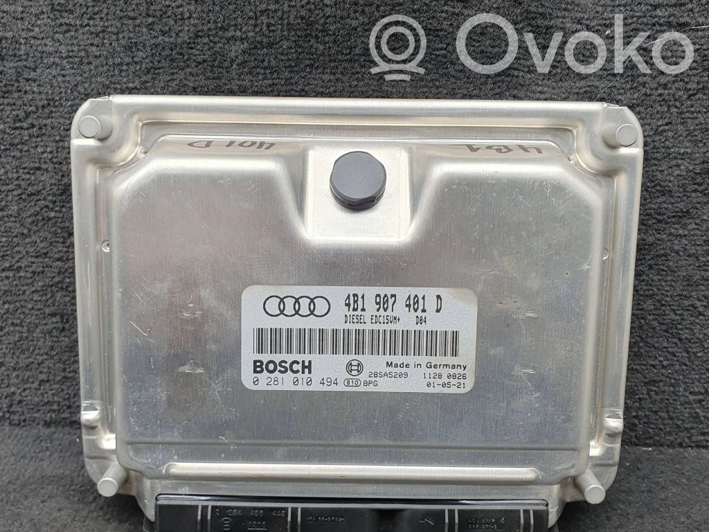 Engine control unit/module   4B1907401D,0281010494