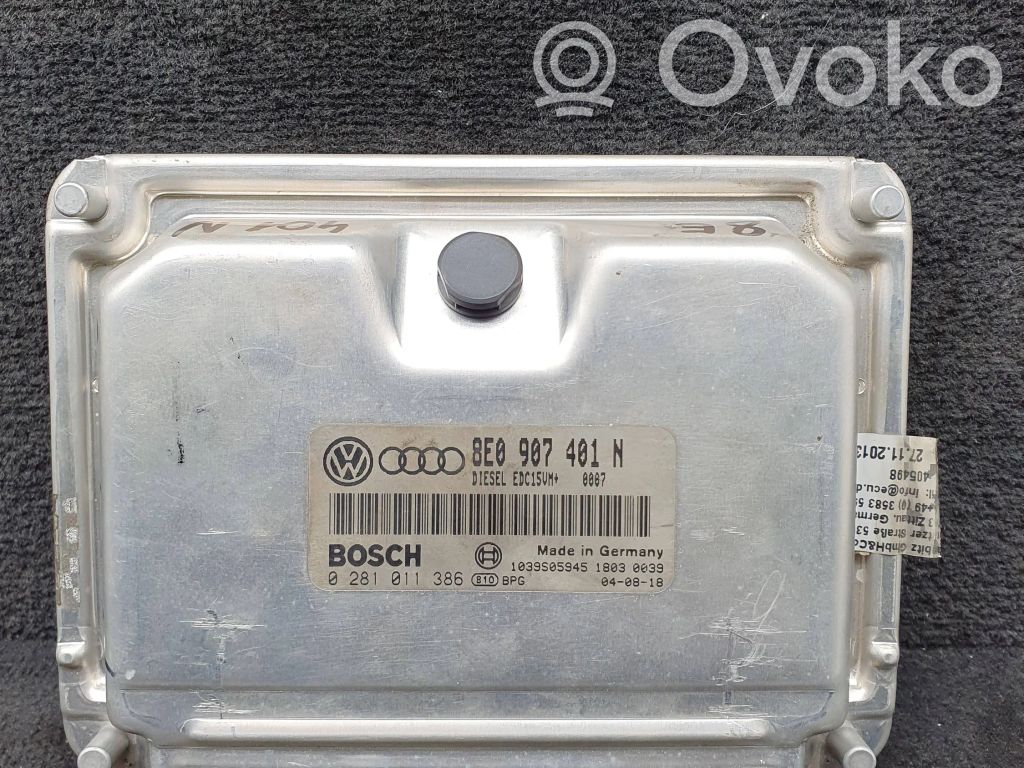 Audi A4 S4 B6 8E 8H Engine control unit/module 