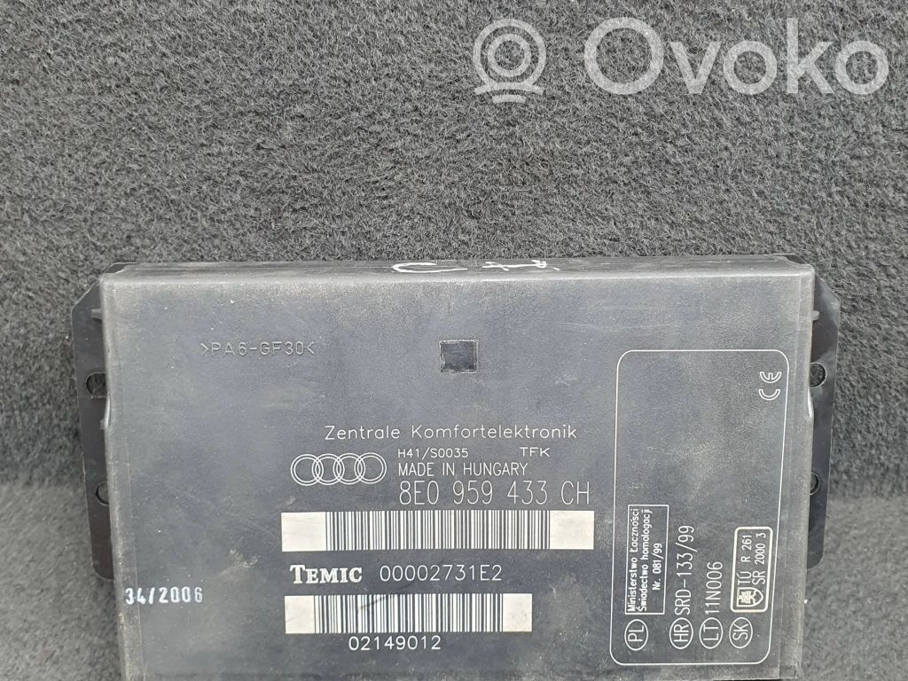 Audi A4 S4 B7 8E 8H Module confort 